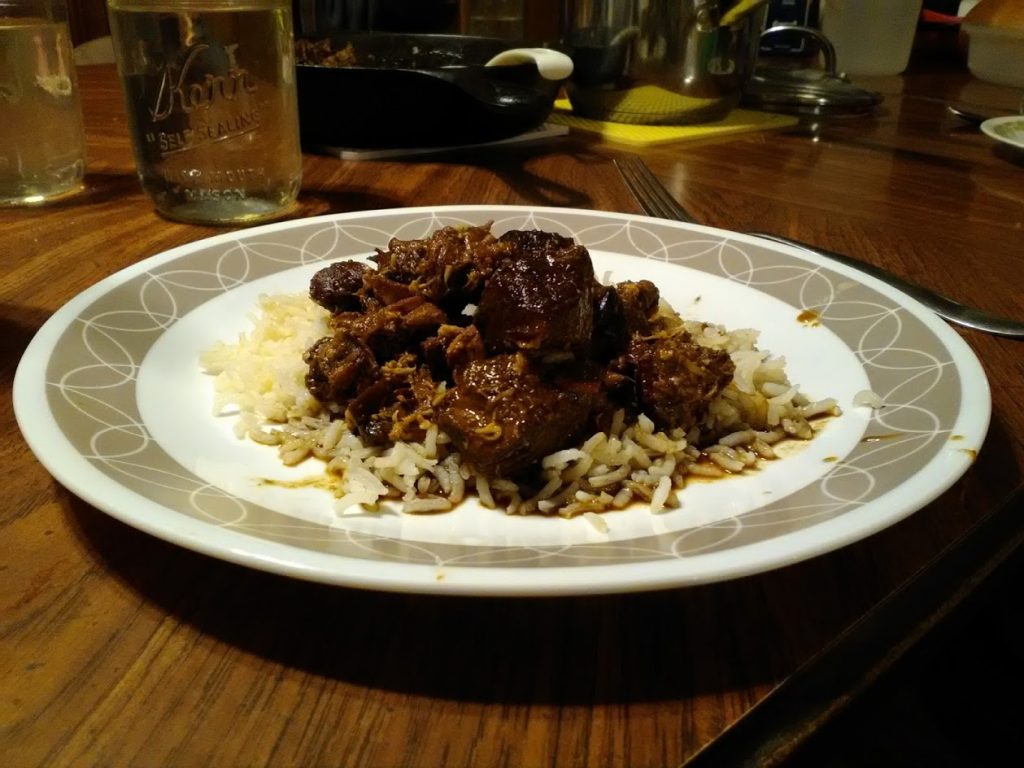 beef tips with rice and gravy Shady Grove Ranch