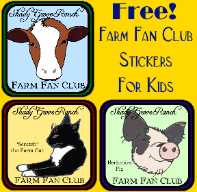 Farm Fan Club Stickers for Kids